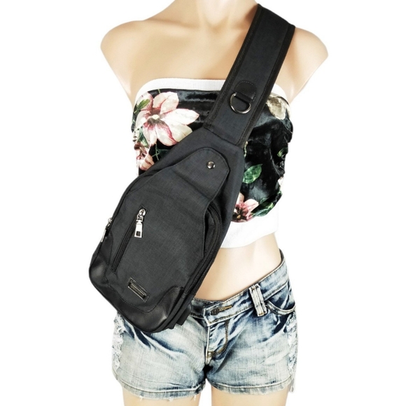 Crossbody bag multi compartment grey - Picture 2 of 4